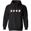 Funny Santa, Mini Santa Face, Merry Christmas, Trendy Christmas Pullover Hoodie