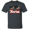 Sunglasses America, American Flag, Star America Unisex T-Shirt