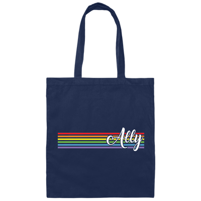 Ally, Ally LGBT, Lgbtq+ Rainbow, Lgbt's Day Gifts Canvas Tote Bag