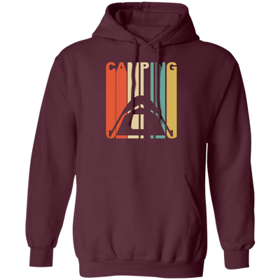 Camping Graphic Vintage, Gift For Camping Lover, Hiking Lover Retro Style Pullover Hoodie