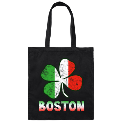 Boston Irish Flag, St Patricks Day, Patrick Gift, Love Boston Gift Canvas Tote Bag