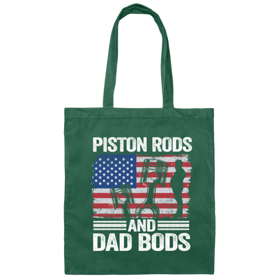 American Piston Rods Love Gift, Piston Rods And Dad Bods, Love Piston Love Dad Canvas Tote Bag
