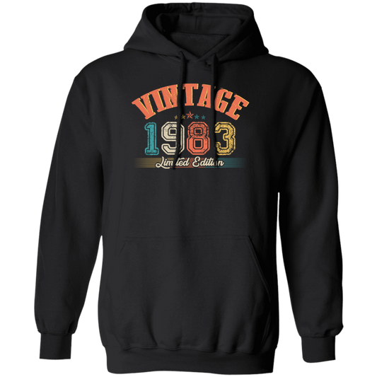 Limited Edition 1983, 1983 Vintage Style, Love In 1983, Best 1983 Pullover Hoodie