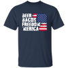 Beer Gift, Bacon Lover, Freedom Gift, American Flag, Love Bacon Gift Unisex T-Shirt