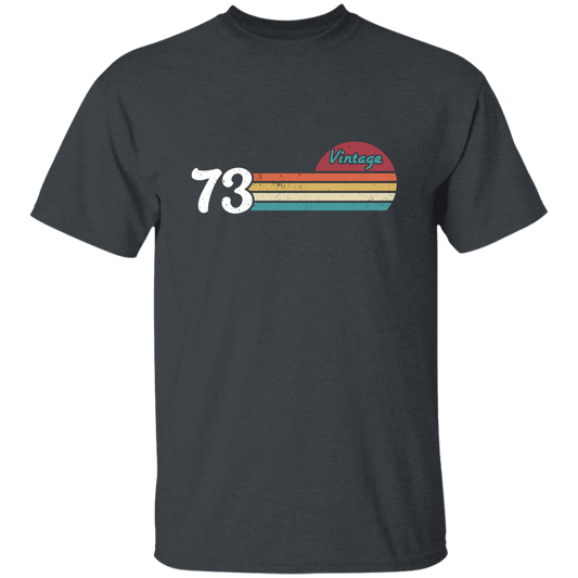 Vintage Gift For 73, 1973 Vintage Birthday, Retro Sunset 1973 Gift Unisex T-Shirt