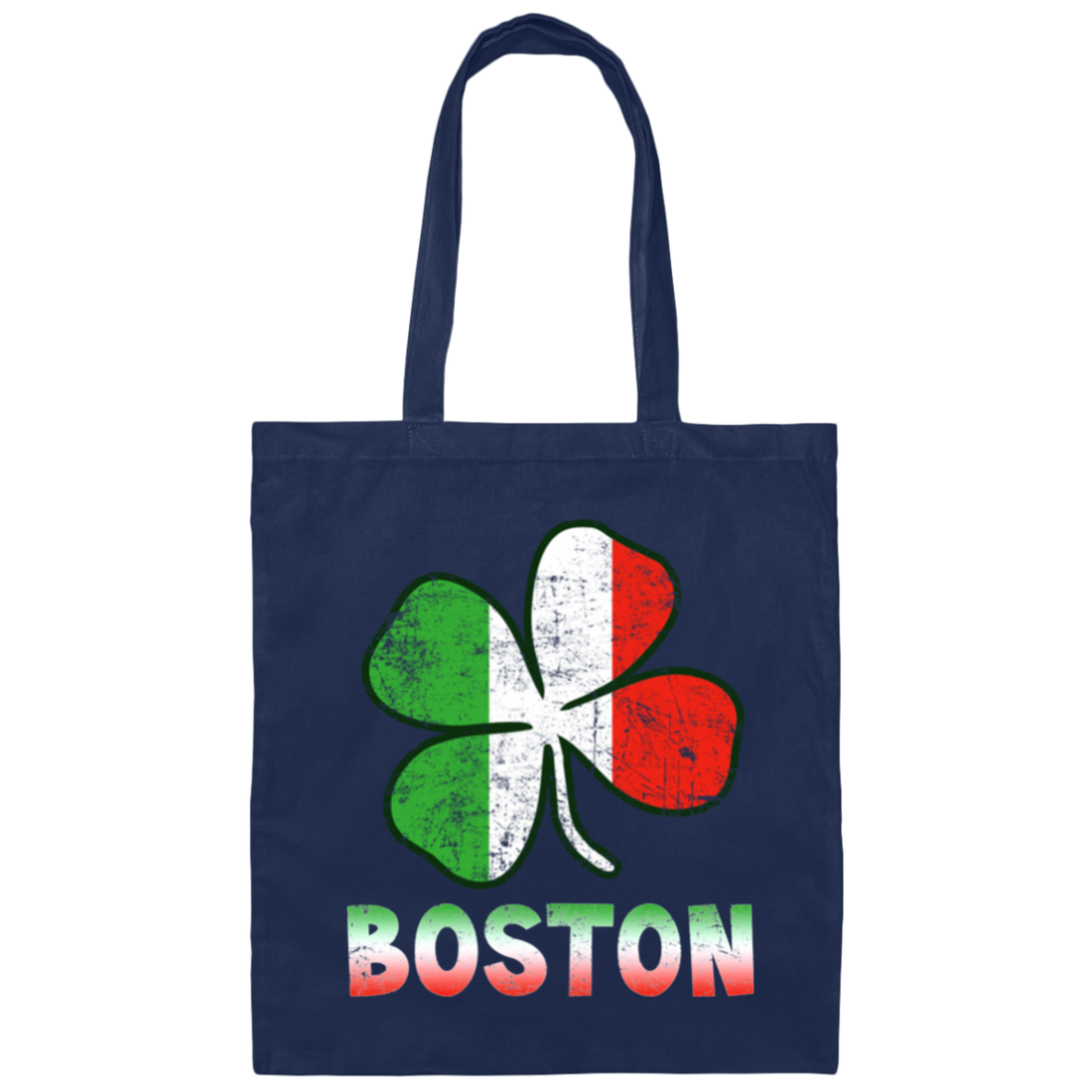 Boston Irish Flag, St Patricks Day, Patrick Gift, Love Boston Gift Canvas Tote Bag