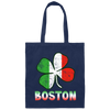 Boston Irish Flag, St Patricks Day, Patrick Gift, Love Boston Gift Canvas Tote Bag