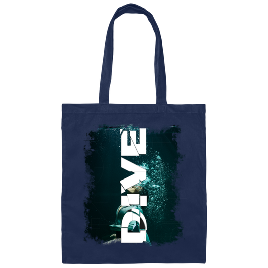 Cool Design Diver, Diving Scuba Sea, Scuba Diving, Diving Lover, Swimmer Gift Canvas Tote Bag