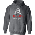 This cozy, unisex hoodie features a special combination of design elements that make it perfect for pastors and their wives. The combination of the phrase “Jesus Loves You” embroidered along the chest and the soft cotton-poly blend material make this hoodie the ideal gift for any pastor or pastor's wife.