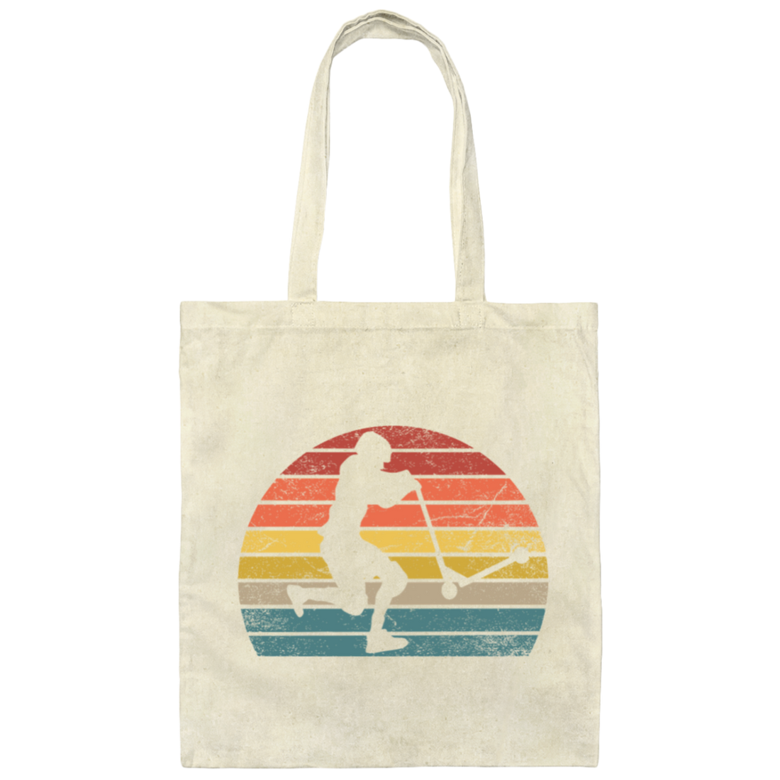 Scoot Lover, Scooter Gift, Funny Sport Vintage Style, Gift For Scooter Rider Canvas Tote Bag
