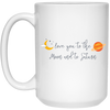 Love You To The Moon And To Saturn, Love You To The Moon And Back White Mug