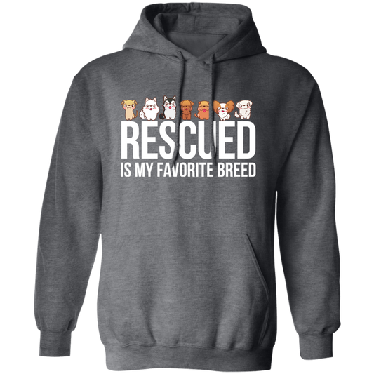 Rescued Is My Favorite Breed, Cute Dogs, Mini Dog Pullover Hoodie