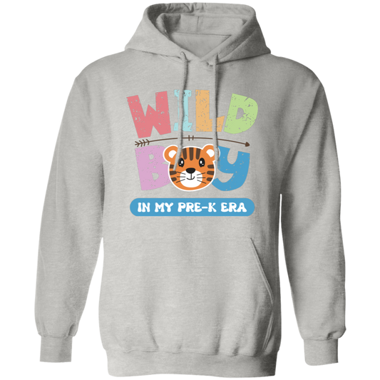 Wild Boy In My Pre-K Era, Pre-K Baby, Retro Wild Boy Pullover Hoodie