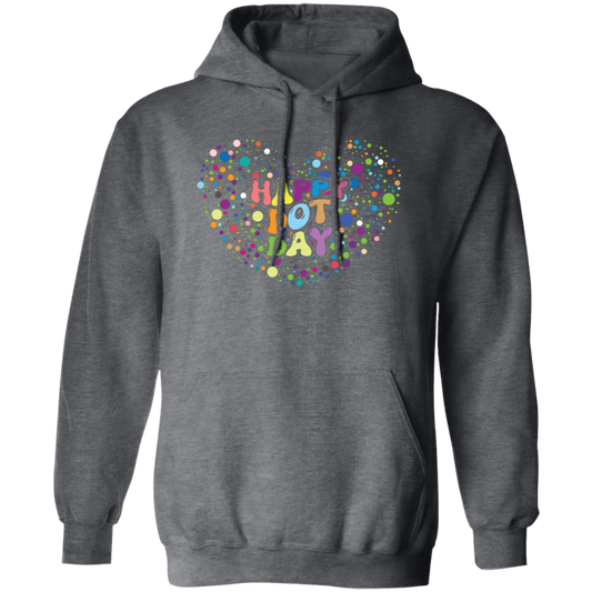 Happy Dot Day, Love Dot Day, Dot Day, Love Dots Pullover Hoodie