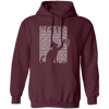 Cat Is Playing With The Binarycode, Kawaii Cat, Love Cat, Love Binarycode Pullover Hoodie