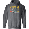 1983 Love Gift, Vintage 1983, 1983 Original Parts, Lover 1983 Gift Pullover Hoodie