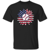 American Baseball, Sunflower Baseball, Leopard Sunflower-3 Unisex T-Shirt