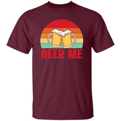 Beer Me, Retro Beer, Cheer Up, Retro Drinking Unisex T-Shirt