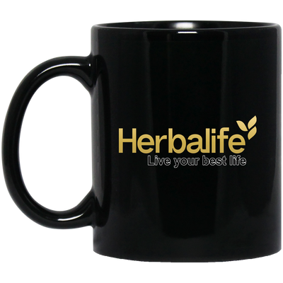 Herbalife New Logo Gold Black Mug