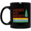 Merry And Bright, Retro Christmas, Love Christmas, Merry Christmas, Trendy Christmas Black Mug