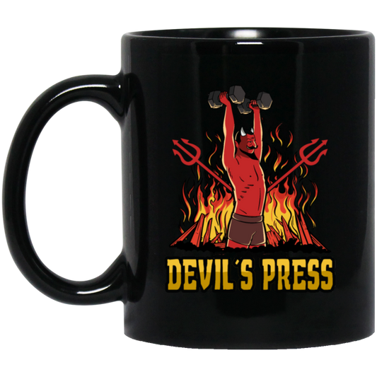 Devil Loveer Gift, Best Of Devil, Devil In Hell, Beside Fire Black Mug