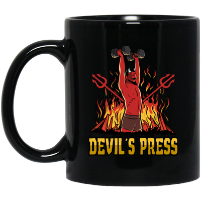 Devil Loveer Gift, Best Of Devil, Devil In Hell, Beside Fire Black Mug