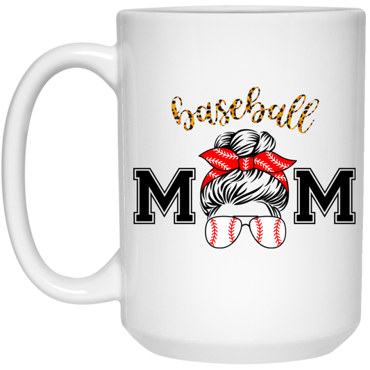 Basaball Lover, Love Mom Gift, Best Gift For Mother's Day White Mug