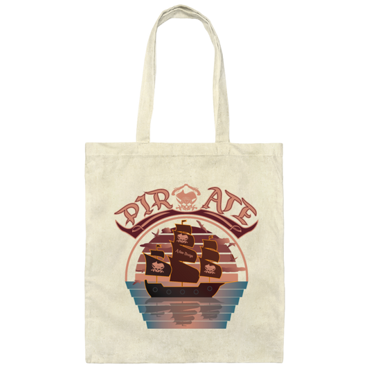 Pirate Club, The Last And Best Design For Beach Lover Canvas Tote Bag