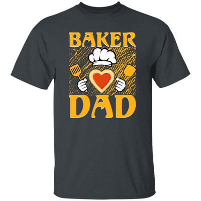 Baker Dad, Chef Dad, Father's Day, Cook With Heart Unisex T-Shirt