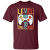 Level 18 Unlocked, Birthday 18th, Video Games Lover, Best 18th Gift Unisex T-Shirt