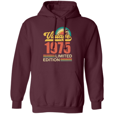 Hawaii 1975 Gift, Vintage 1975 Limited Gift, Retro 1975, Tropical Style Pullover Hoodie