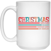 Christmas Vintage Style, Merry Christmas, Trendy Christmas, Santa Claus White Mug