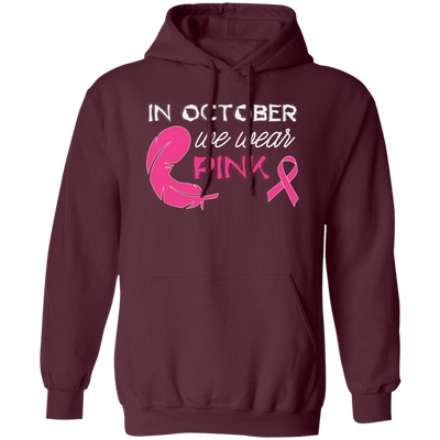 Stay warm and join the fight against cancer with this stylish hoodie! It features a pink ribbon, along with a pink feather design, making it the perfect way to show your support for breast cancer awareness. It's great for October and beyond, all while helping to raise crucial funds for cancer research.