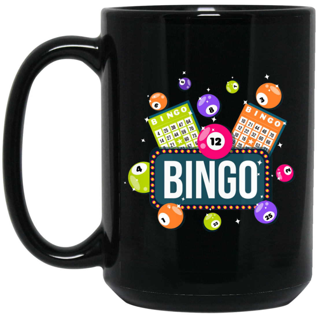 Come For Bingo Game, Love Bingo Game, Lucky Game Black Mug