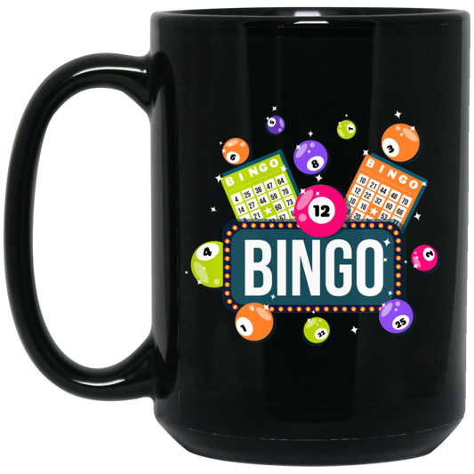 Come For Bingo Game, Love Bingo Game, Lucky Game Black Mug