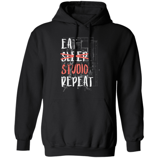 Architect Gift, Engineer Student, Architecture Lover, Studio Repeat Pullover Hoodie