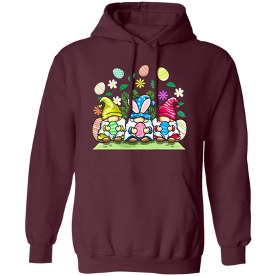 Cute Easter, Funny Easter, Easter Gnome Hold Egg, Easter Pullover Hoodie