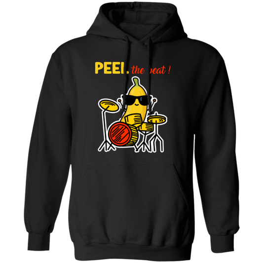 Love Cute Banana, Peel The Beat Cute Banana Drummer Pullover Hoodie