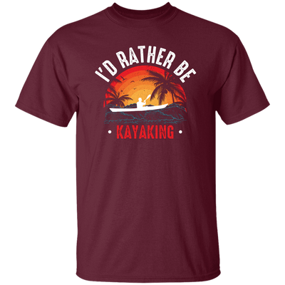 I'd Rather Be Kayaking, Retro Kayaking, Kayaking Team Unisex T-Shirt