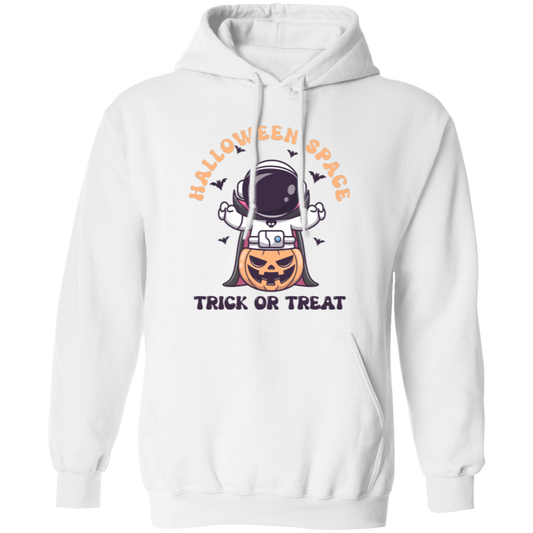 Halloween Space, Trick Or Treat, Horror Astronaut Pullover Hoodie