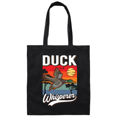 Duck Can Fly Over The Forest Duck Whisperer Canvas Tote Bag