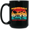 North Pole, Milk And Cookie, Baking Fresh Daily, Retro Christmas, Merry Christmas, Trendy Christmas Black Mug