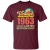 Hawaii 1963 Gift, Vintage 1963 Limited Gift, Retro 1963, Tropical Style Unisex T-Shirt