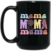 Mama Gift, Mother's Day Gift, Groovy Mama, Mom Gift Black Mug