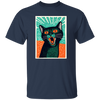 Meowing Love Gift, Cat In Retro Style, Lovely Cat, Funny Cat Poster Unisex T-Shirt