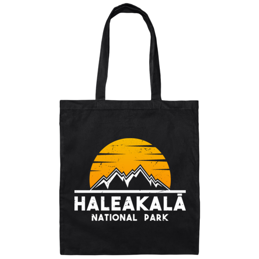 National Parks, Haleakala Mountain, Love Mountain, Gift For Park Fan Canvas Tote Bag