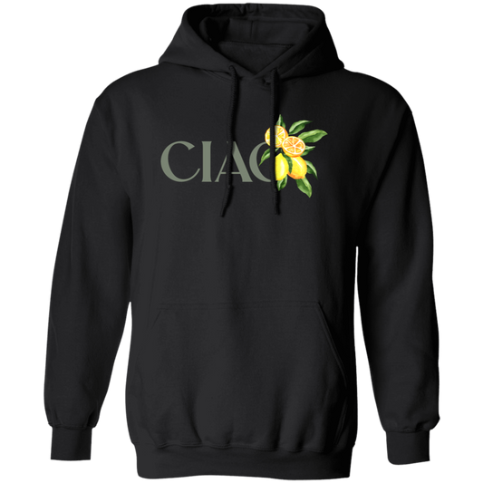 Ciao Lemon, Italian Lemon, Botanical Language, Language Lover, Cottagecore Ciao Pullover Hoodie