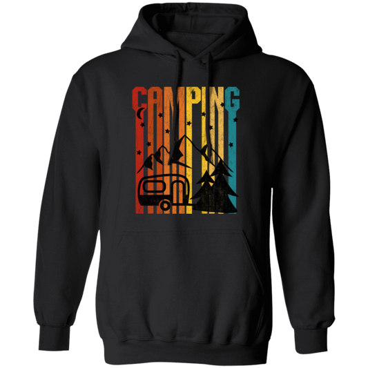 Moon Camper, Camping Under The Moon By Maintain Of Lake, Great Gift For Lover Pullover Hoodie