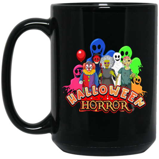 Halloween Horror, Ghosts In Halloween Party Black Mug