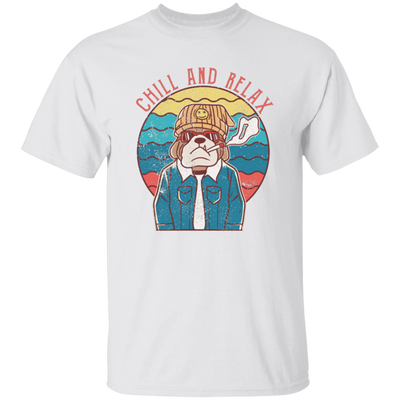 Chill And Relax, Dog Dad, Retro Dog, Cool Dog Unisex T-Shirt